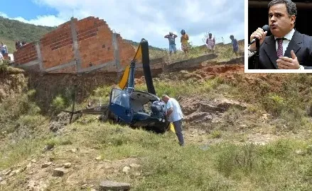 Helicóptero caiu em Monte Santo (BA) com deputado João Bacelar a bordo