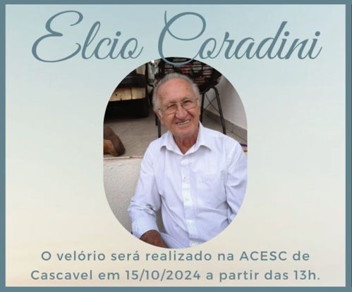 O velório acontece a partir das 13h na Acesc e o sepultamento está previsto para às 16h no Cemitério Central